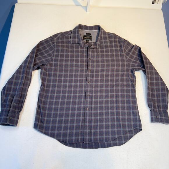 Jos. A Bank Reserve Button Shirt Men XL Tailored Fit Cashmere Blend Long Sleeve - Picture 1 of 10